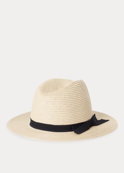 Women's Ralph Lauren Bow Paper Fedora | 301894GFI